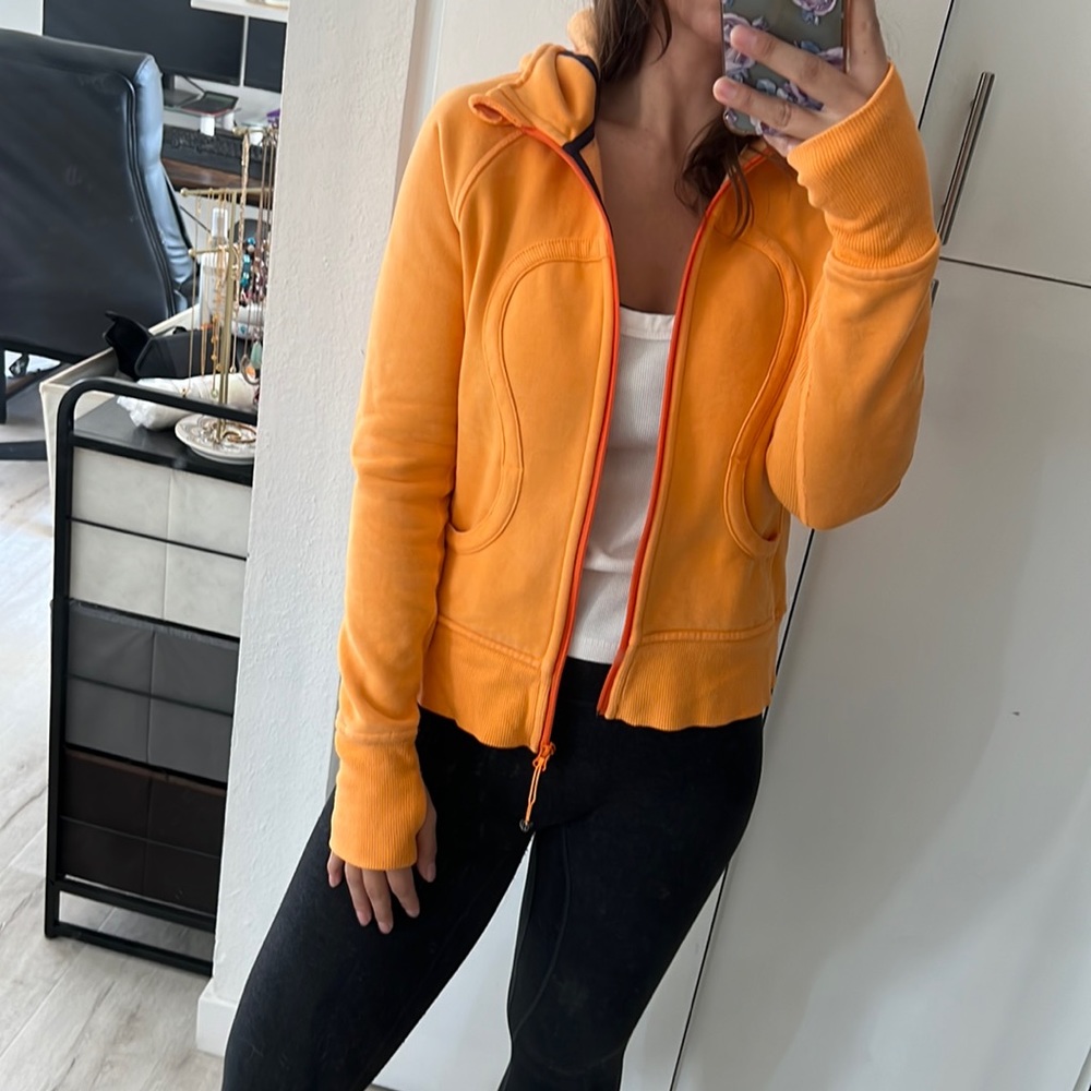 Lululemon Light Orange Scuba Jacket | Size 2